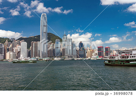九龍半島から望む香港の風景 36998078