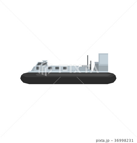 Cartoon naval combat ship. Nautical marine boat 36998231