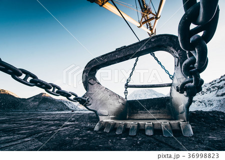 coal mining open pit 36998823