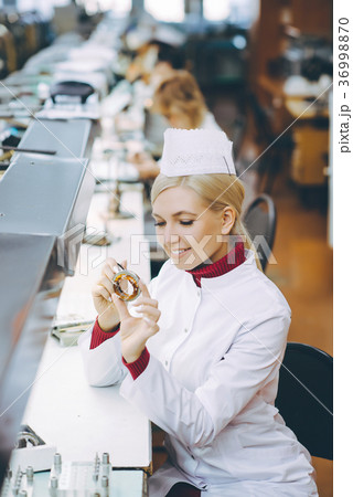 factory electronics worker 36998870