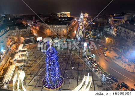 New Year Tree, Kyiv, Ukraine 36999904