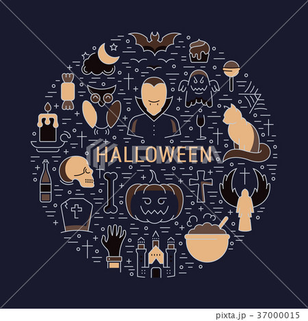 Vector Web Banner or Emblem Halloween 37000015