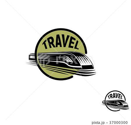Isolated abstract round shape black color train in 37000300