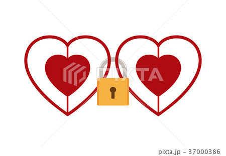 hearts locked together with padlock hearts locked together with padlock 37000386