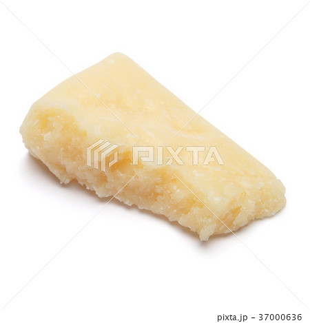 pieces of Parmesan cheese on white background pieces of Parmesan cheese on white background 37000636