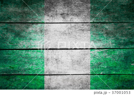 wooden texture surface with old painted flag 37001053