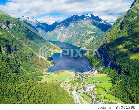 Geiranger at Geirangerfjord, Norway 37001599