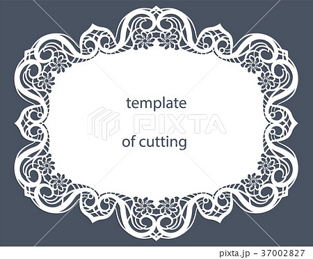 Greeting card of the oval shape 37002827