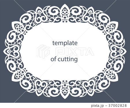 Greeting card of the oval shape 37002828