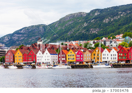 Bryggen dock in Bergen Bryggen dock in Bergen 37003476