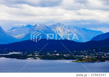 Alesund aerial panoramic view 37003547