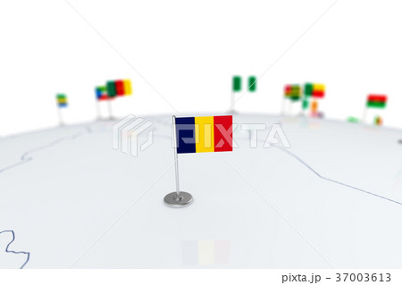 Chad flag 37003613