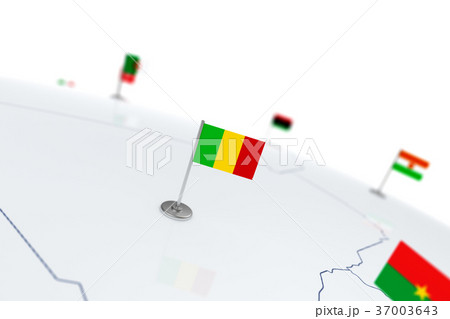 Mali flag 37003643