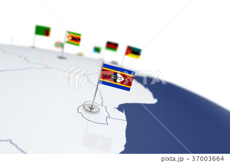 Swaziland flag 37003664