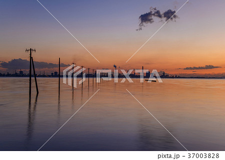 江川海岸夕景（千葉県） 37003828