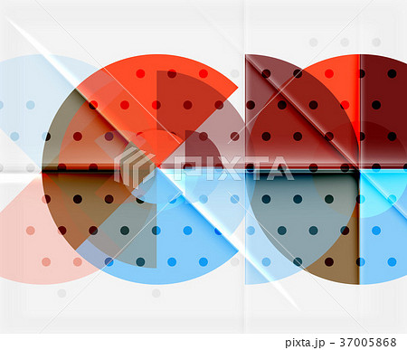 Geometric circle abstract banner Geometric circle abstract banner 37005868