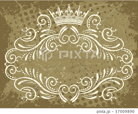 Decorative frame with crown Decorative frame with crown 37009890