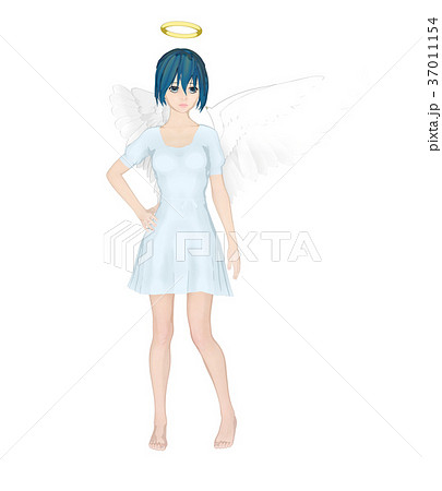 かわいい天使　フェアリー　妖精　perming2DCGイラスト素材 37011154