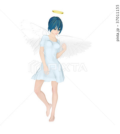 かわいい天使　フェアリー　妖精　perming2DCGイラスト素材 37011155