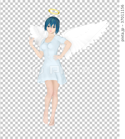 かわいい天使　フェアリー　妖精　perming2DCGイラスト素材 37011156