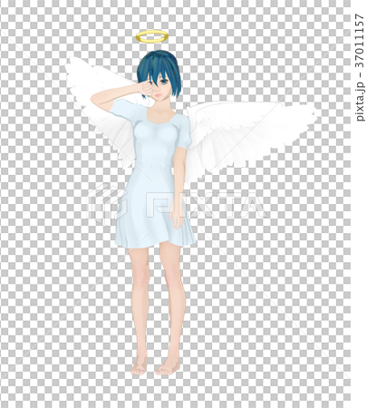 かわいい天使　フェアリー　妖精　perming2DCGイラスト素材 37011157