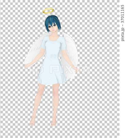 かわいい天使　フェアリー　妖精　perming2DCGイラスト素材 37011165