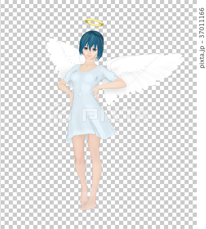 Cute angel fairy fairy perming2DCG illustration material 37011166