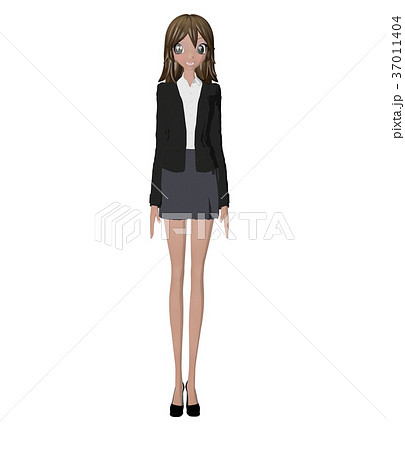 ビジネススーツの女性 perming 2DCGイラスト素材 ビジネススーツの女性 perming 2DCGイラスト素材 37011404