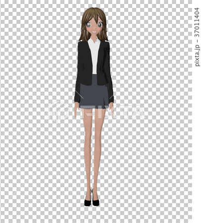 ビジネススーツの女性 perming 2DCGイラスト素材 ビジネススーツの女性 perming 2DCGイラスト素材 37011404