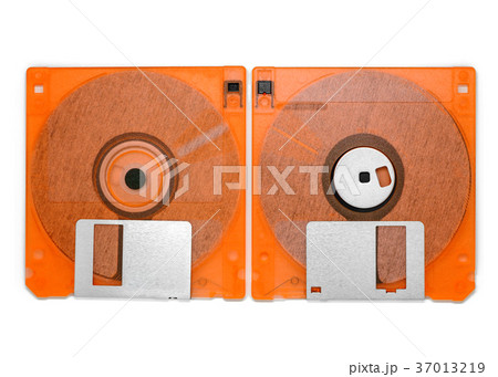 Floppy disk on white background 37013219