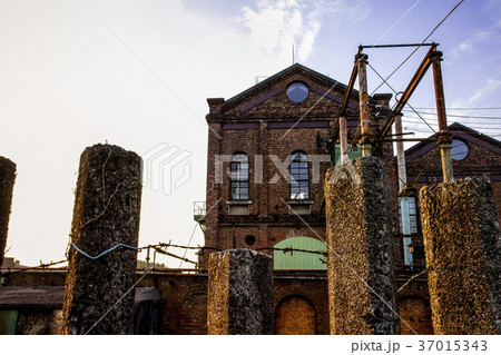 世界文化遺産の三池炭鉱万田坑跡  37015343