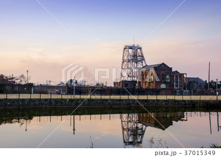 世界文化遺産の三池炭鉱万田坑跡  37015349