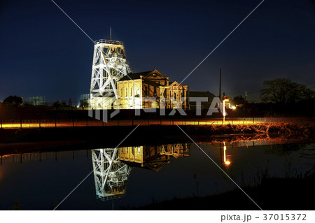 三池炭鉱万田坑跡 夜景 三池炭鉱万田坑跡 夜景 37015372