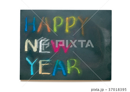 新年 黒板 色 37018395