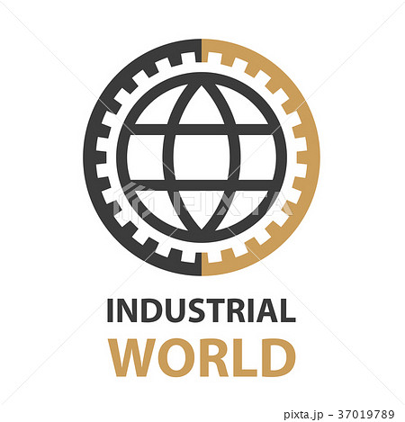 industrial gear world simple symbol vector 37019789