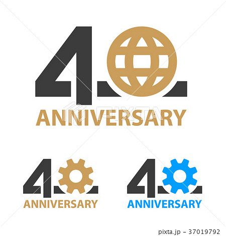 40 years anniversary industry gear globe number 40 years anniversary industry gear globe number 37019792