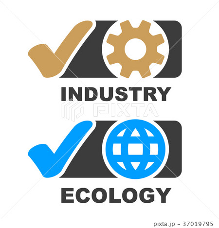 check mark industry ecology symbol vector check mark industry ecology symbol vector 37019795
