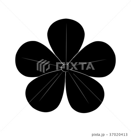 Cute silhouette flower Cute silhouette flower 37020413