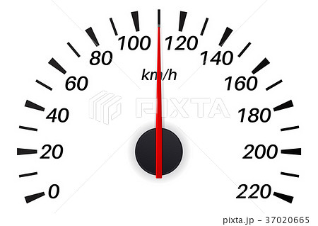 Speedometer Scale In Kilometersのイラスト素材
