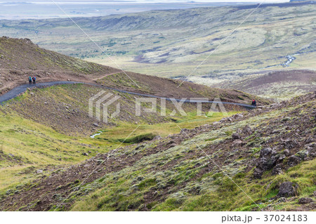 path in Hveragerdi Hot Spring River Trai 37024183