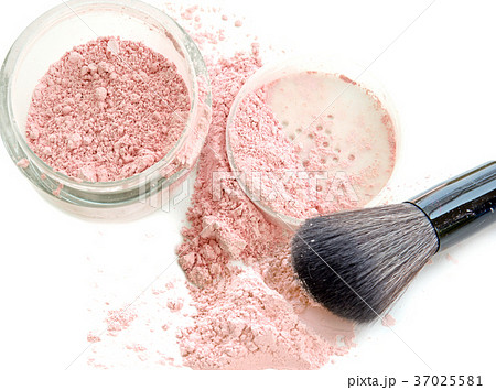cosmetic powder in box with blush. 37025581