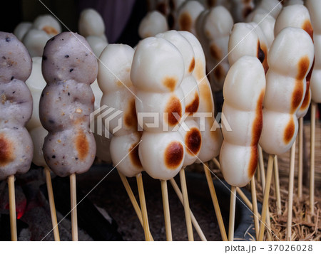 Dungo made of dough on a burner 37026028