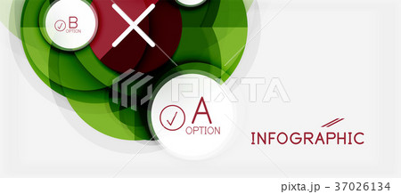 Paper geometric circle banner template Paper geometric circle banner template 37026134