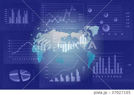 Business consept, Financial graphs Business consept, Financial graphs 37027105