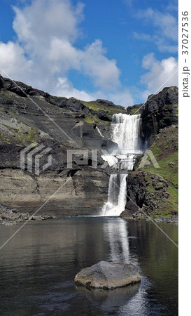 Ofaerufoss waterfall, Eldgja gorge, Iceland Ofaerufoss waterfall, Eldgja gorge, Iceland 37027536