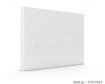3D rendering blank book on white background 37027824