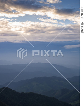 Beautiful cloudy weather in mountains Beautiful cloudy weather in mountains 37030999