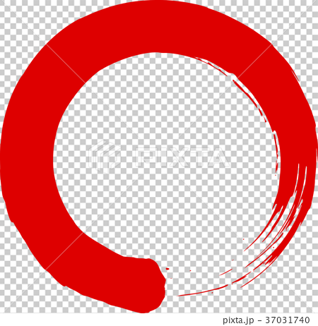 丸 円 赤のイラスト素材 37031740 Pixta