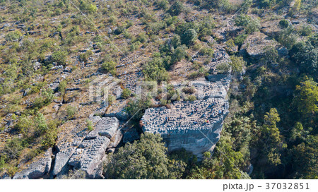 Aerial view of Lan Hin Poom at National Park Aerial view of Lan Hin Poom at National Park 37032851