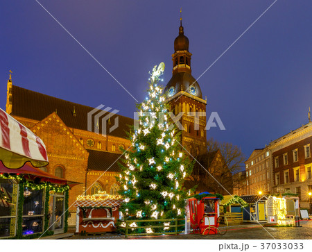 Riga. Christmas tree. Riga. Christmas tree. 37033033